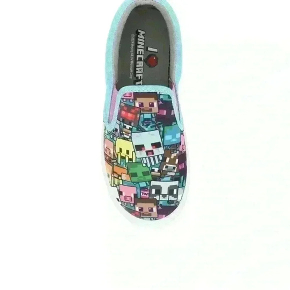 ✨Host Pick✨ BNWT Minecraft Girl's  Canvas Slip On Shoes Sze 1 and 13 Non Marking - Picture 3 of 3